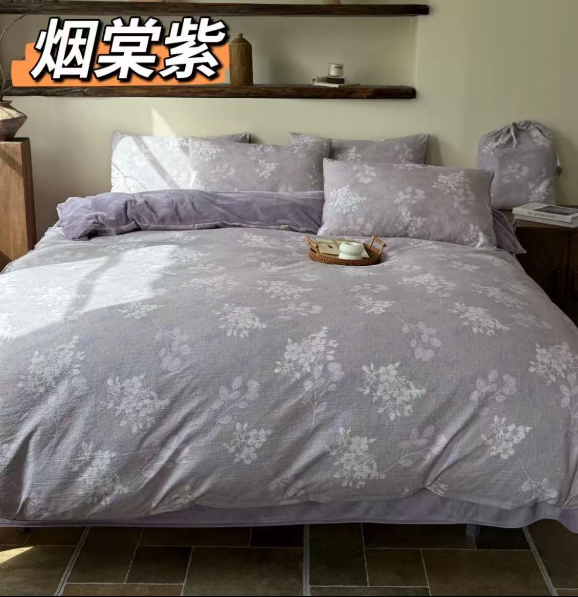 床品套件古法原麻床铺四件套