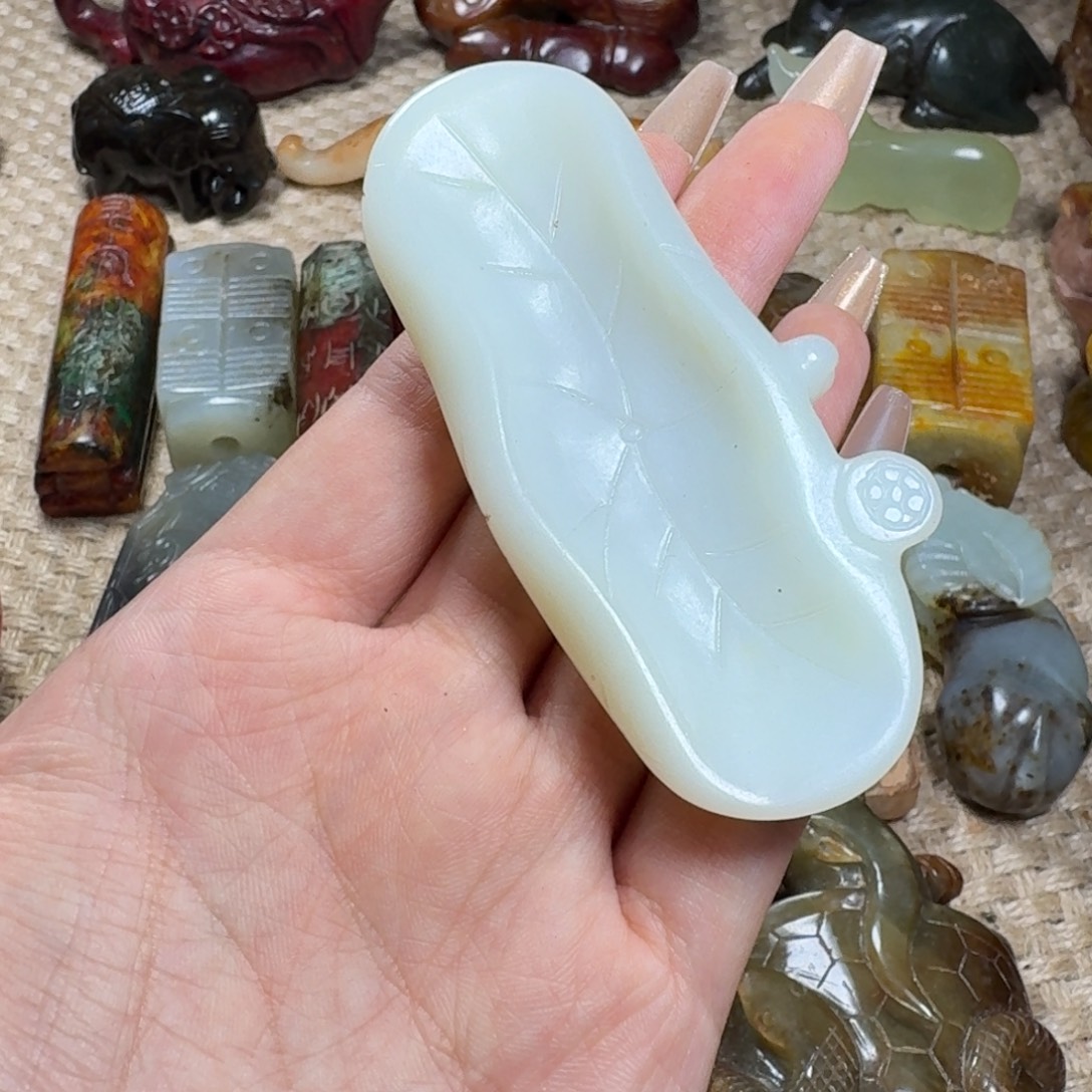 吊坠白玉菩提挂件