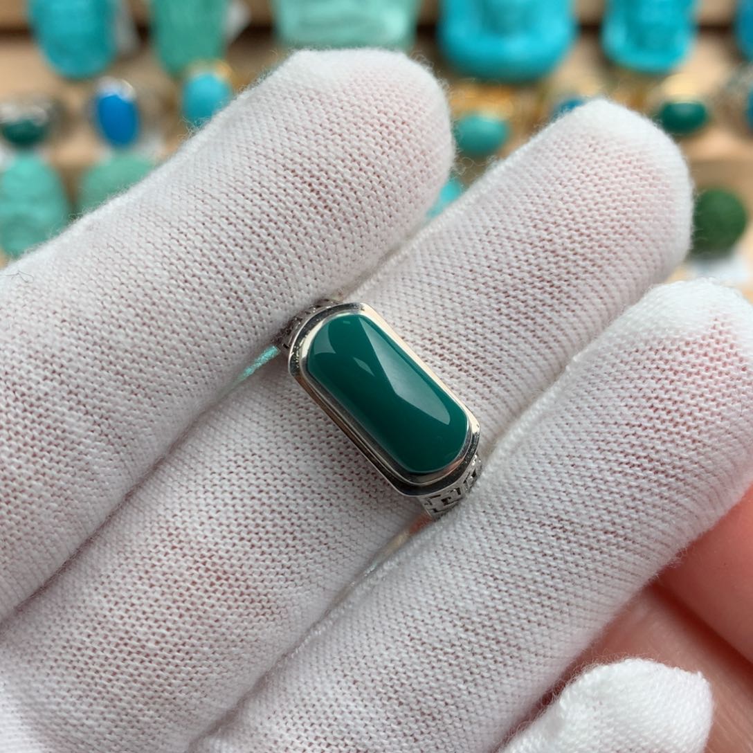 绿松石配饰银S925镶嵌