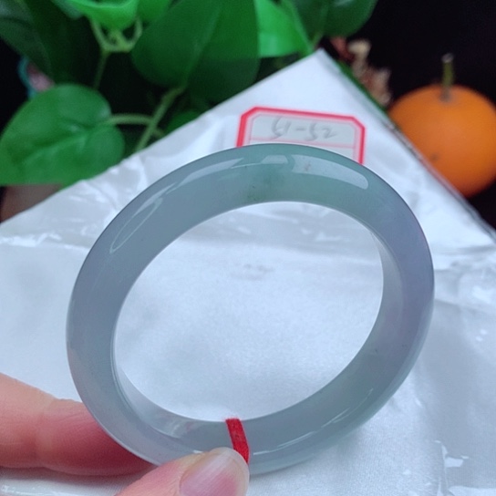 翡翠手镯未镶嵌   正圈51-52 冰蓝紫