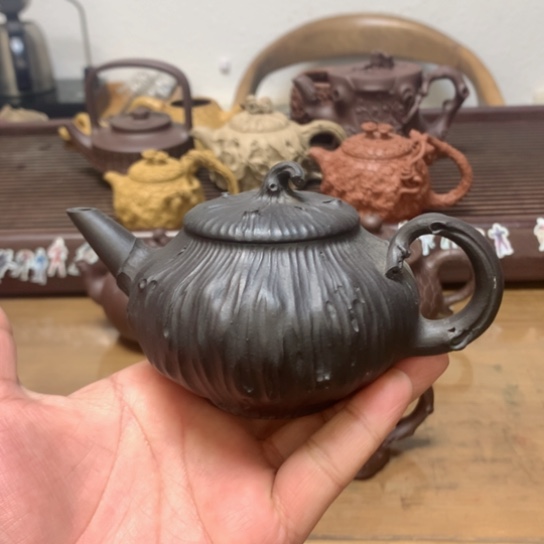 紫砂茶壶黑墩头供春210c c