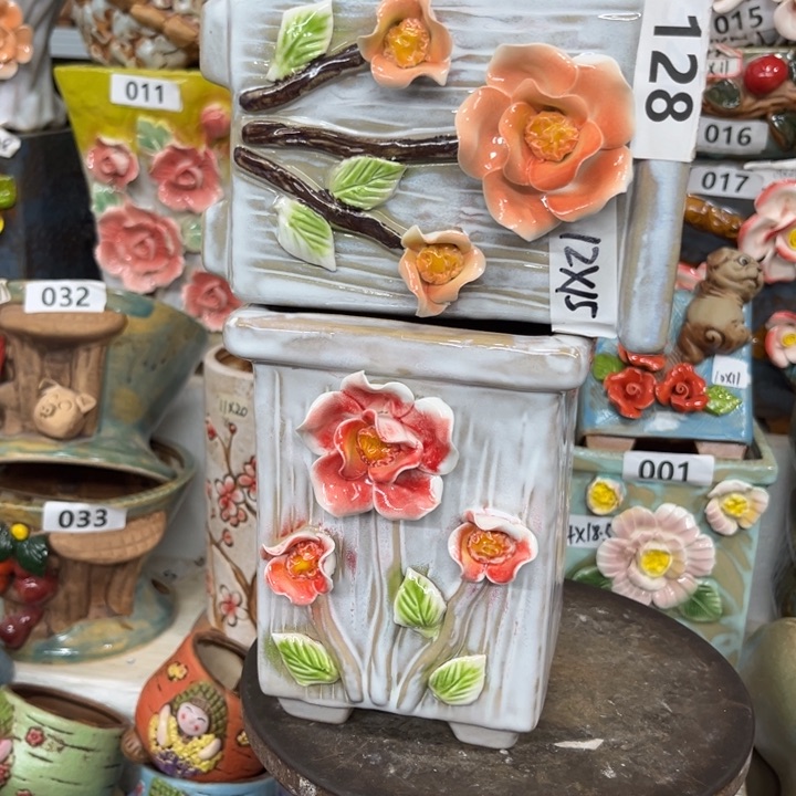 紫砂花盆粗陶材质多肉花盆