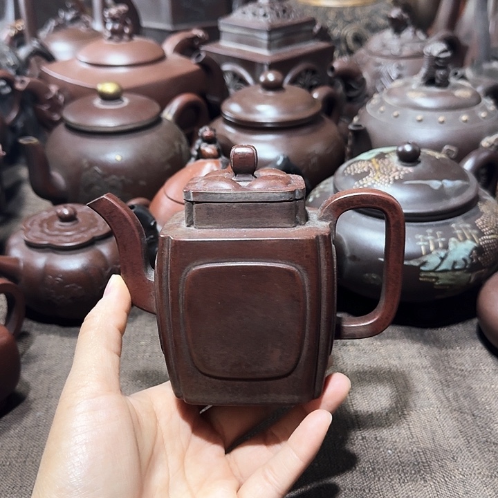 泥塑丹**。紫砂壶茶具壶