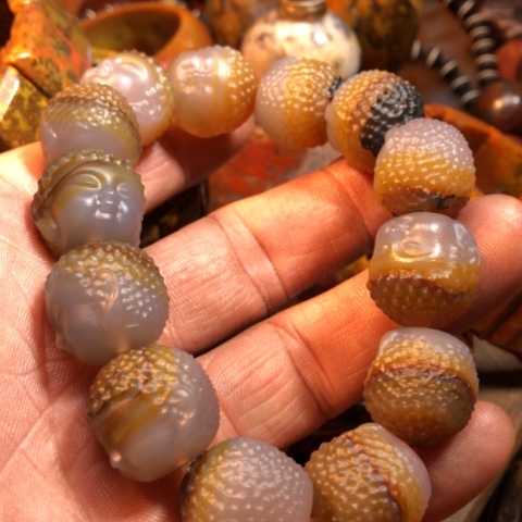 玛瑙/玉髓手链合金茷**?