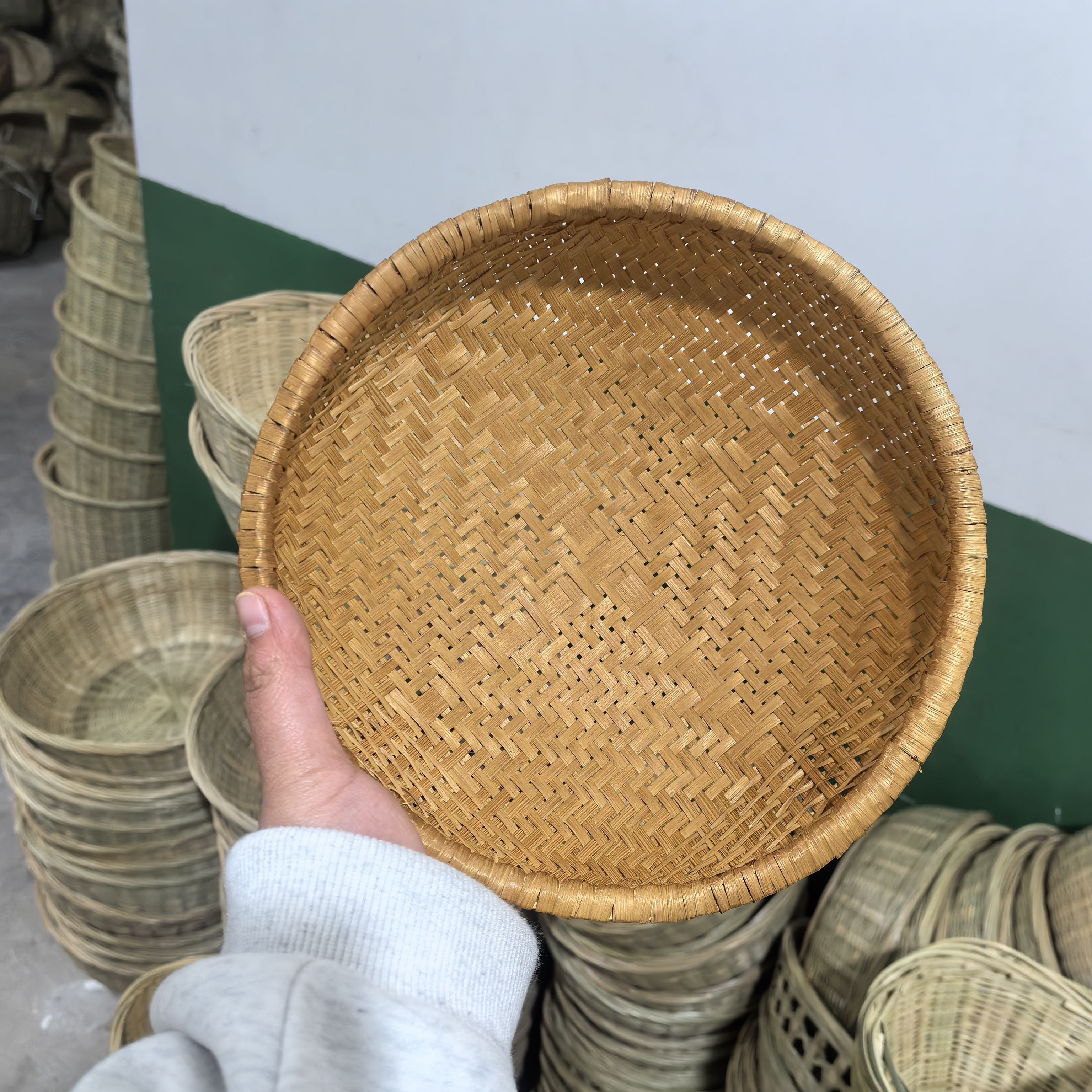 手工烟熏款馒头筐防虫款直径28厘米