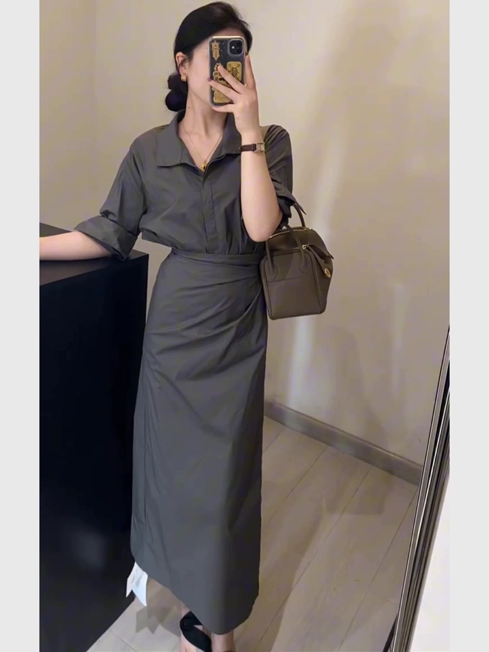 韩版简约设计款连衣裙