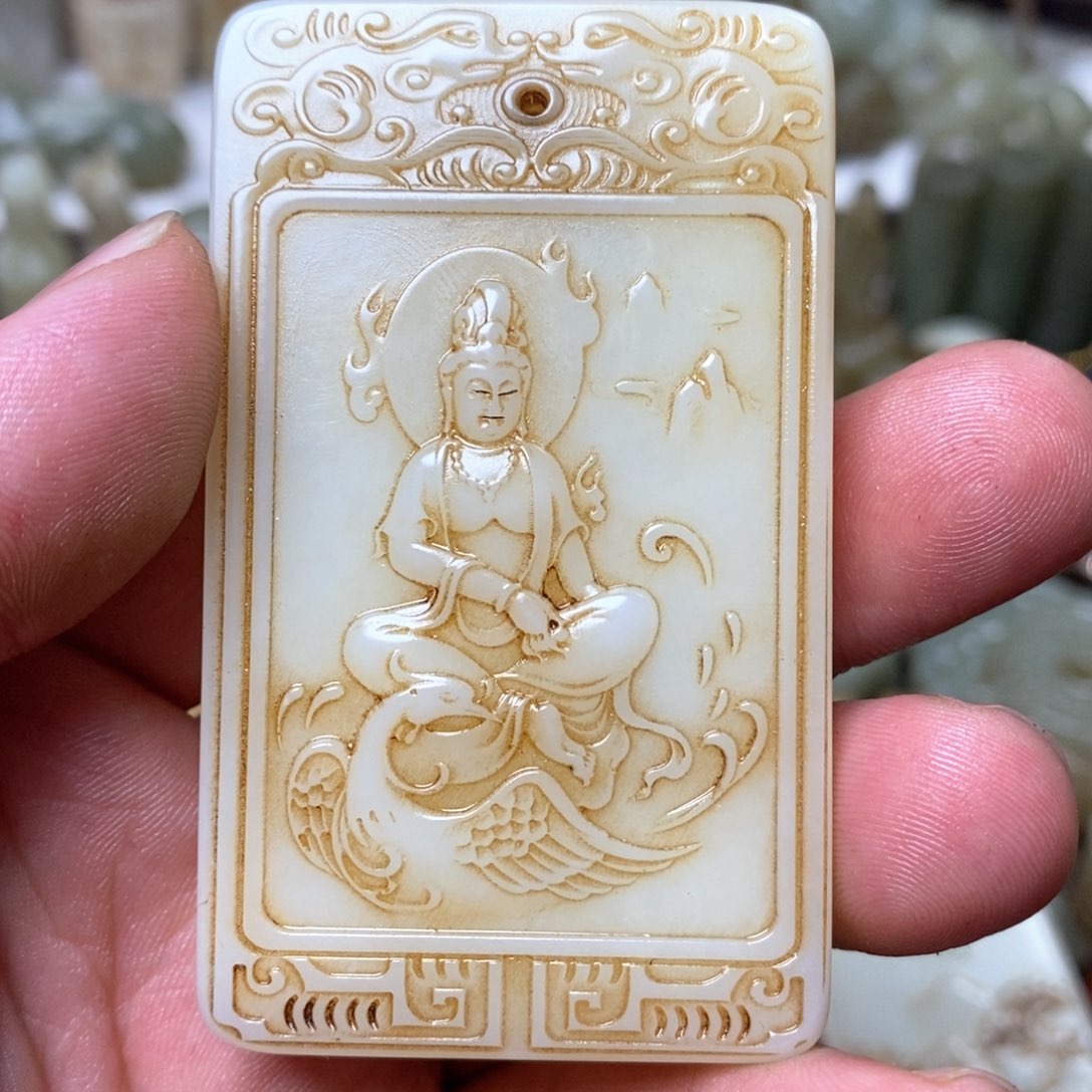 和田玉未镶嵌颈饰智*