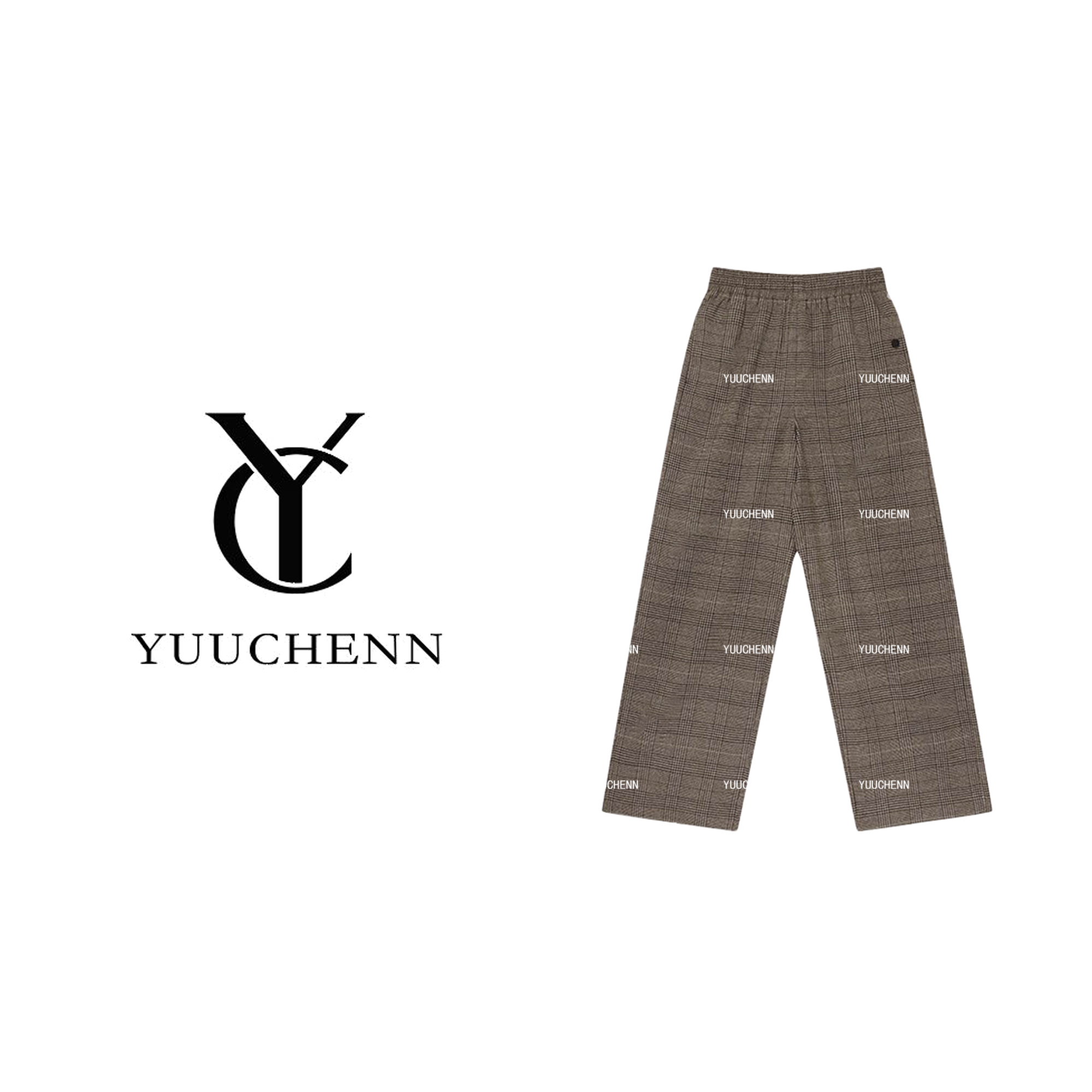 YUUCHENN 休闲裤长裤直筒阔腿裤秋冬休闲百搭女士24C10010