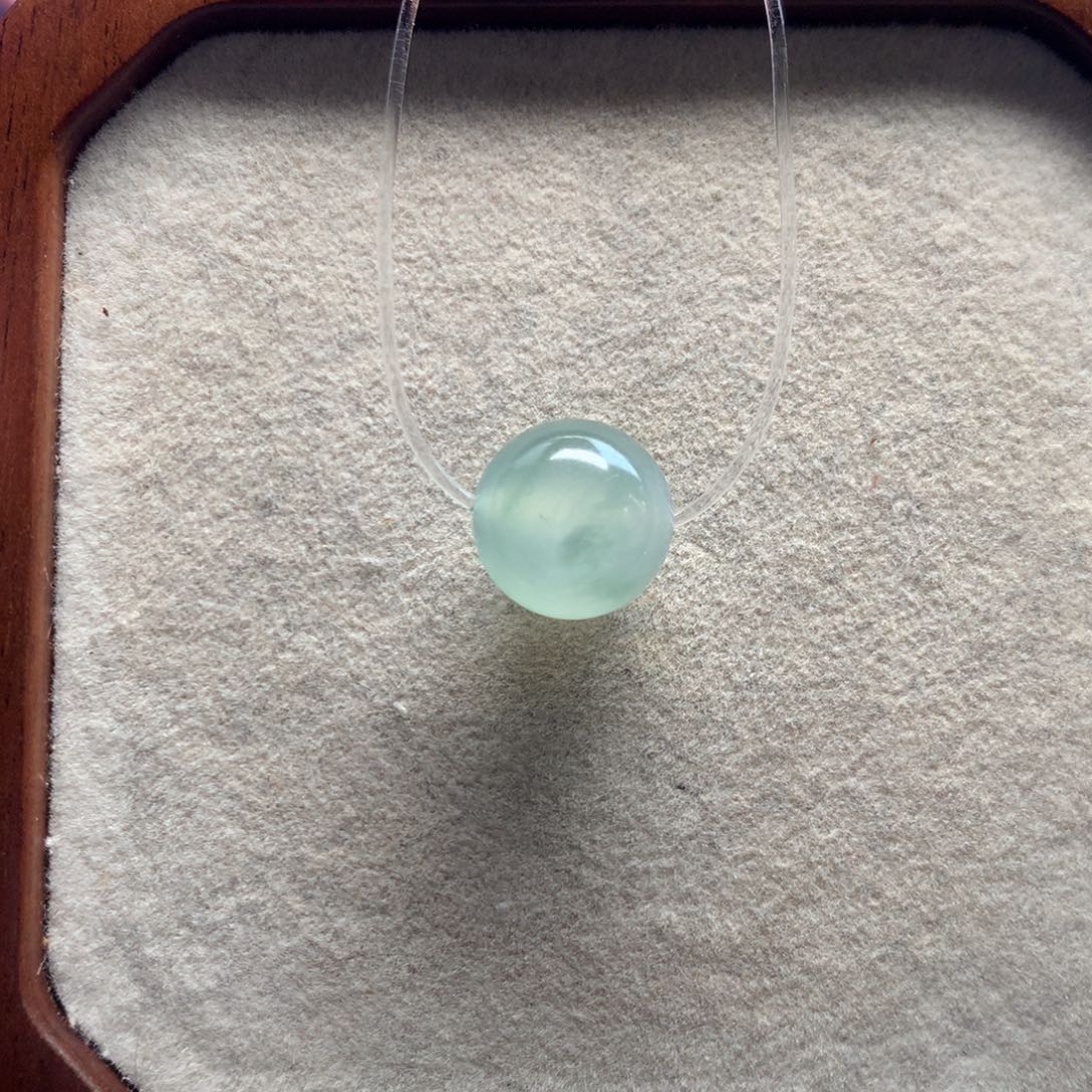 呵***呵翡翠未镶嵌手链晴底13.08mm