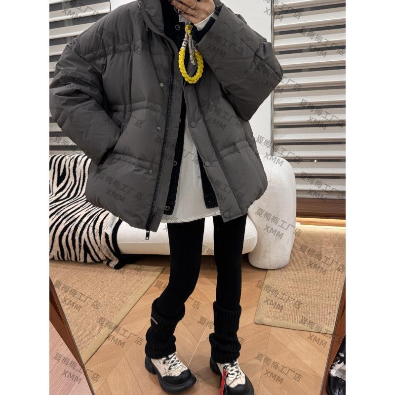 XMM.【TY牛仔拼接羽绒服】时尚百搭洋气宽松冬季保暖外套羽绒-55895