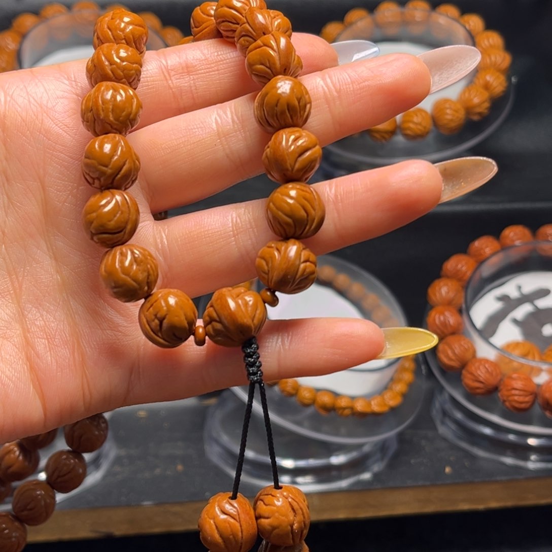 桃核手串༺****桃核单圈