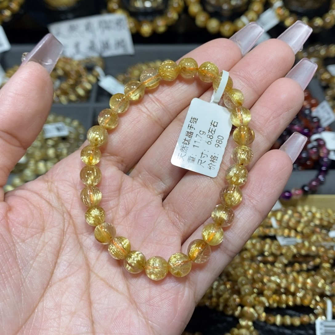 水晶手链未镶嵌甜*子芊