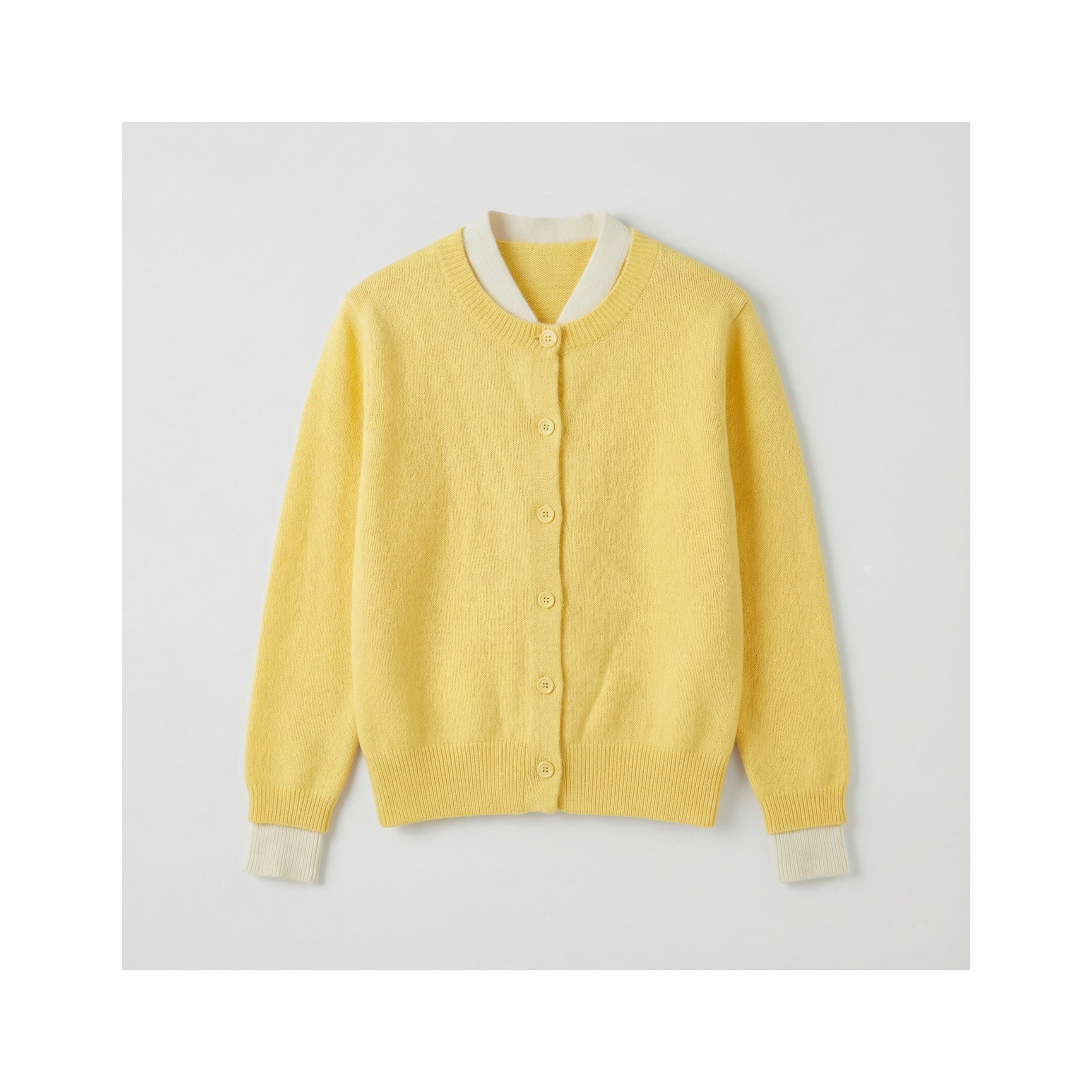 韩系假两件~显瘦百搭--亲肤圆领设计款T针织A701