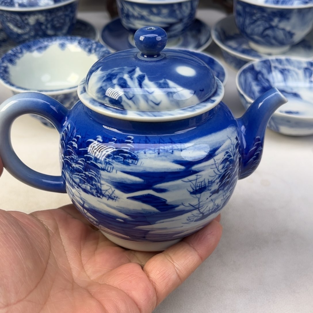 永****管微瑕福利雪景盖碗