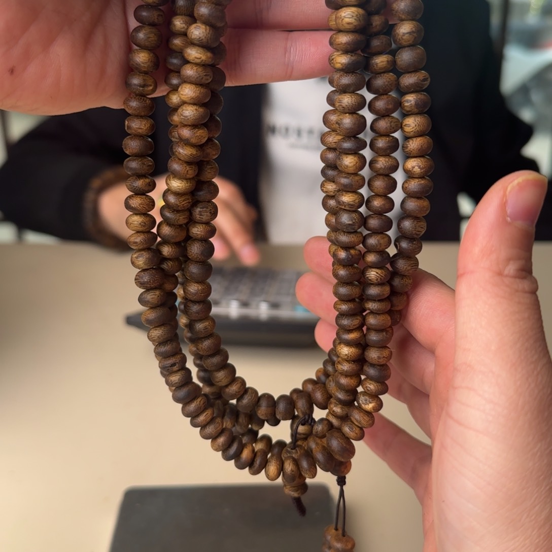 沉香手串白棋虫漏多样性发货1条25克