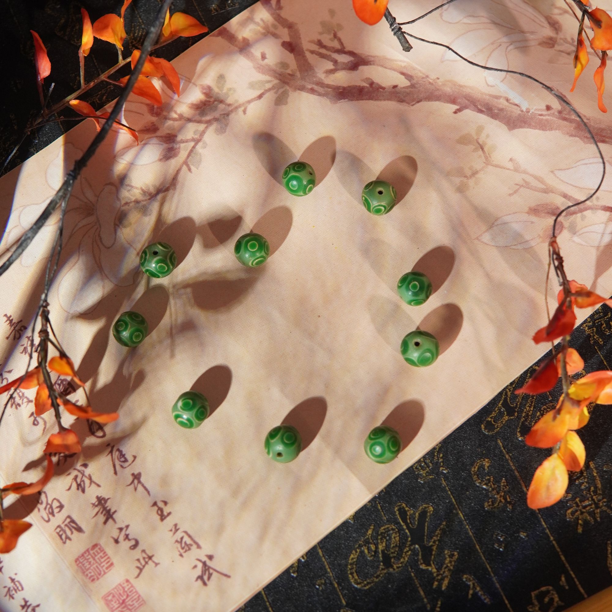 老琉璃复古时尚单珠159