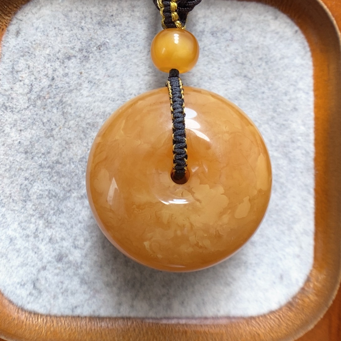 蜜蜡项链未镶嵌蜜蜡吊坠