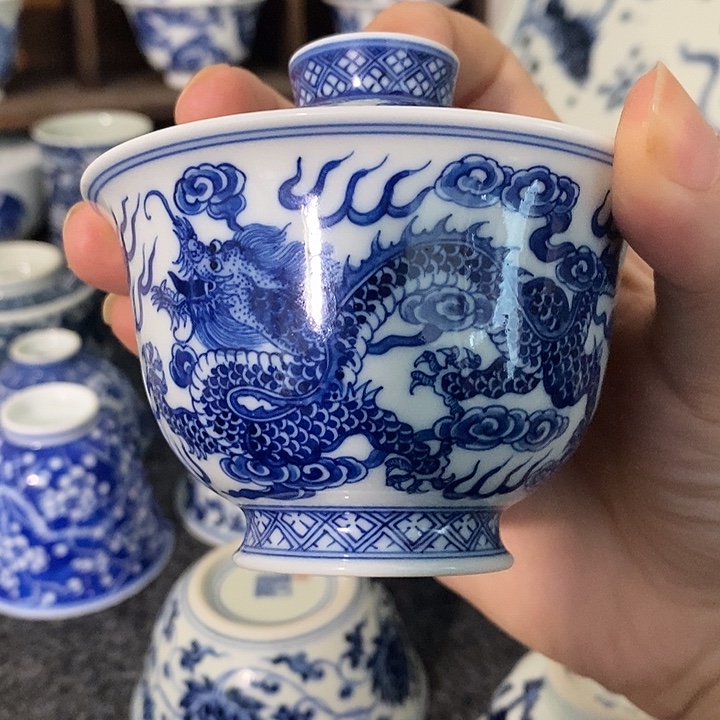 瓷【限时福利】龙凤呈祥盖碗