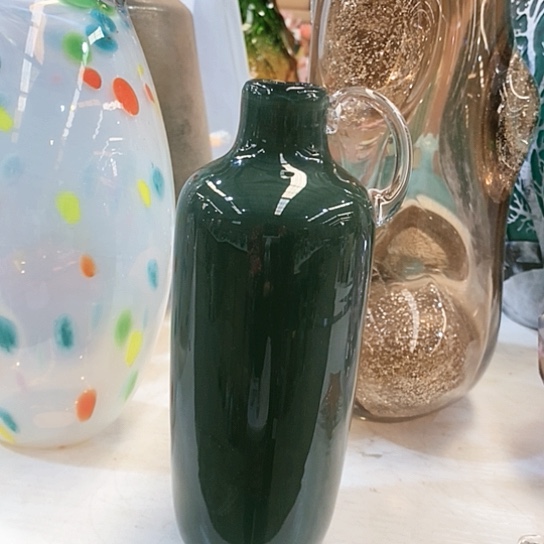 琉璃花瓶高28厘米口径3厘米