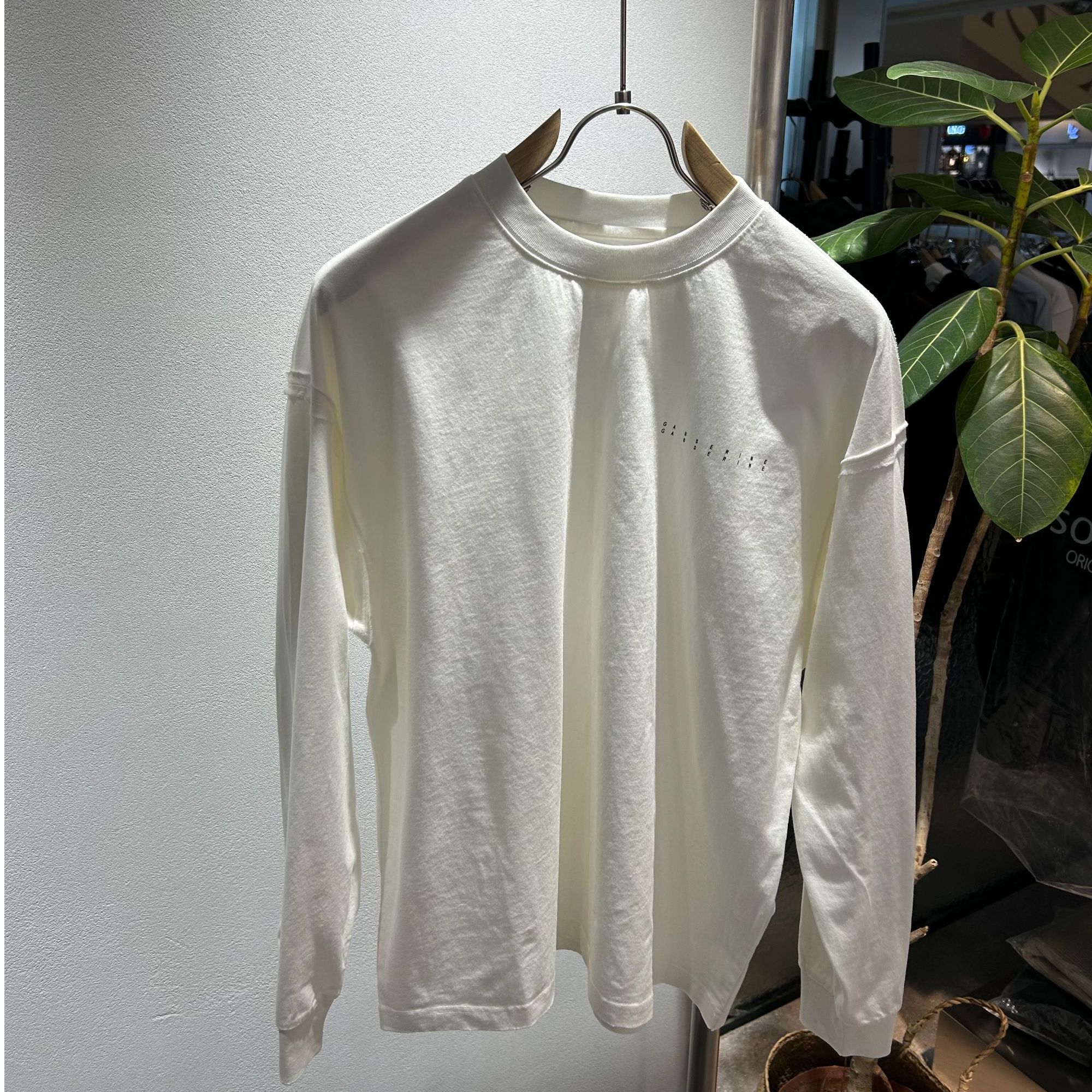 秋冬  水洗做旧字母印花打底T恤