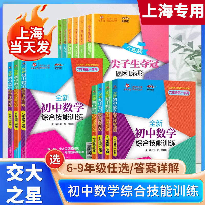 全新初中数学综合技能训练与尖子生（6—9）