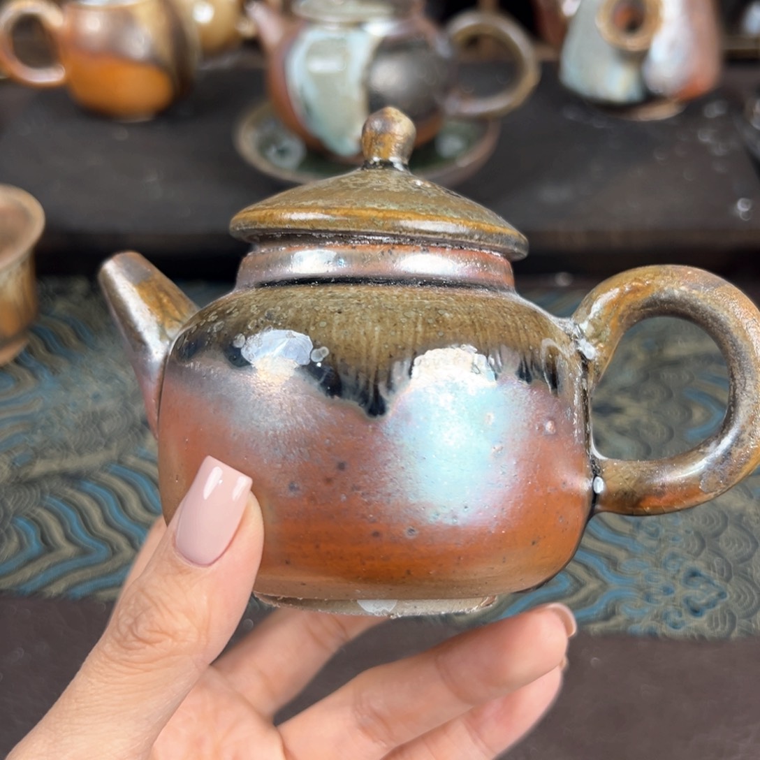 杯柴烧茶器细陶壶