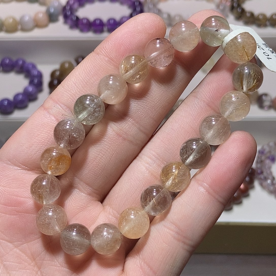 手链水晶未镶嵌彩发晶10.2