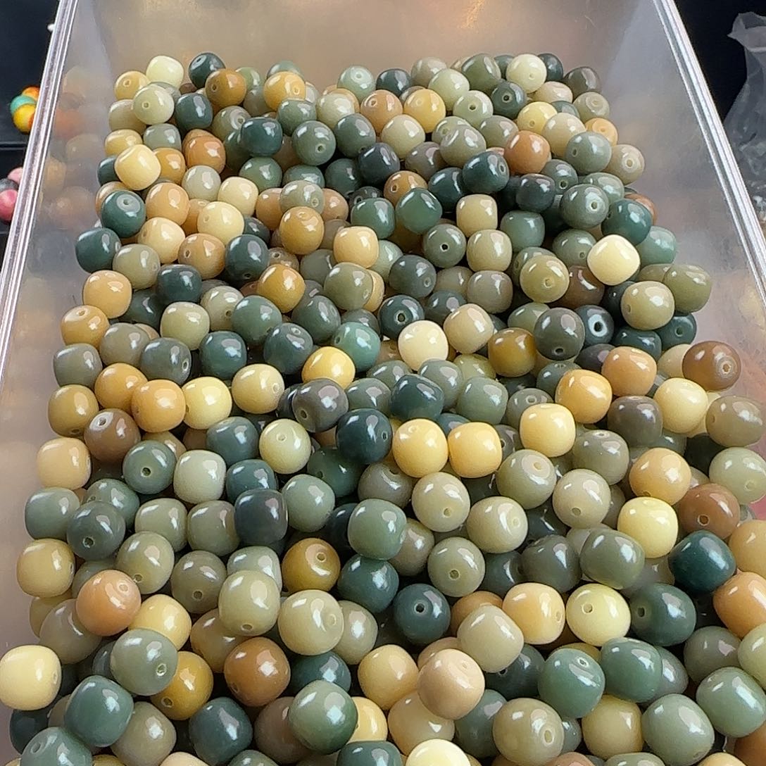 手串菩提根/象牙果卡11海盐蓝多宝桶780颗