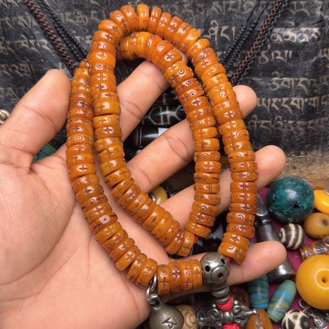 金刚菩提手串牦牛骨