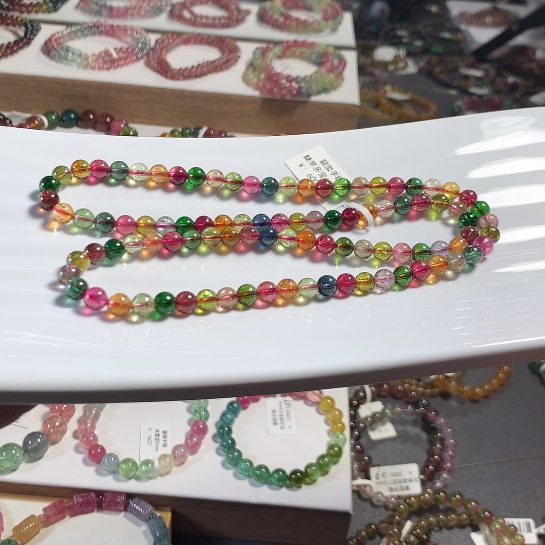 碧玺手链未镶嵌6.2mm