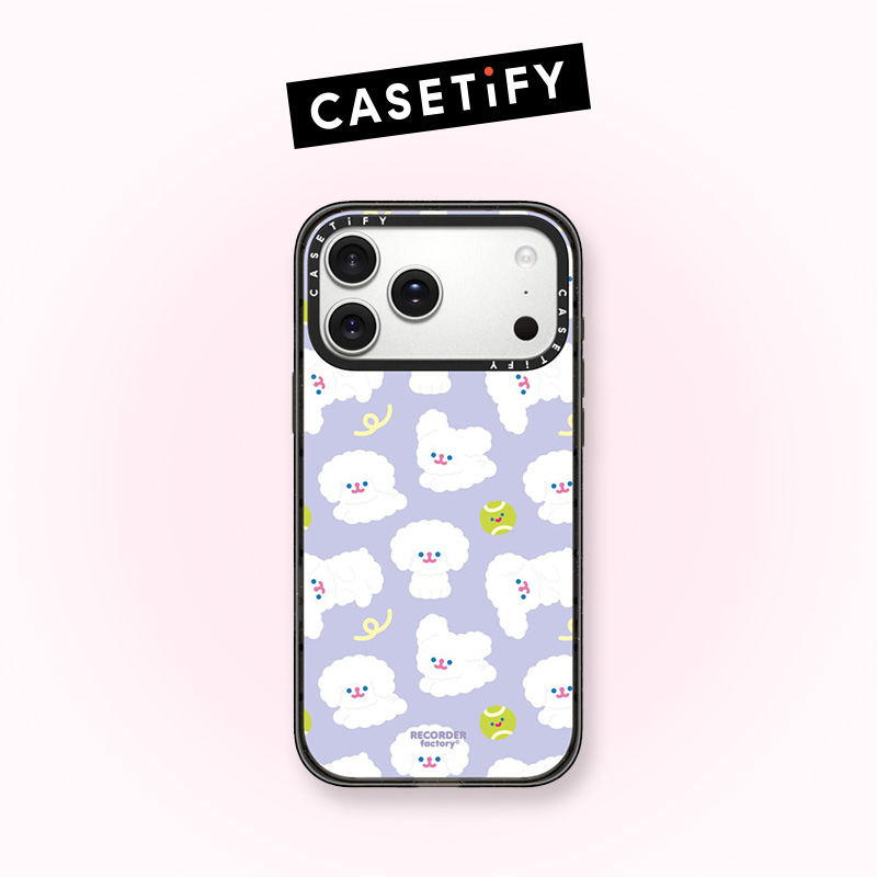 CASETiFY 紫色狗狗BOMBOM 手机壳保护套防摔 适用苹果iPhone16/17
