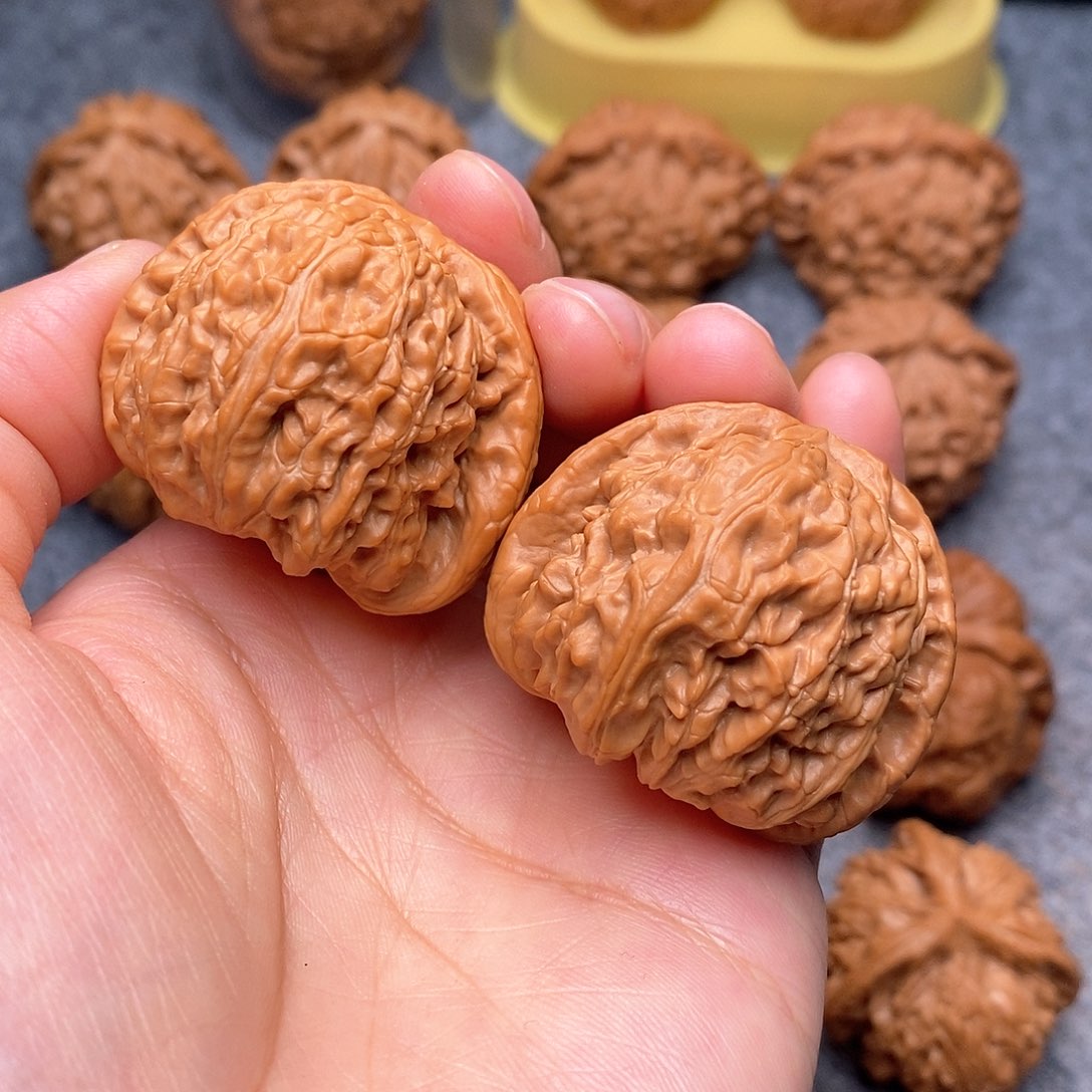 文玩核桃把件白狮子40全品