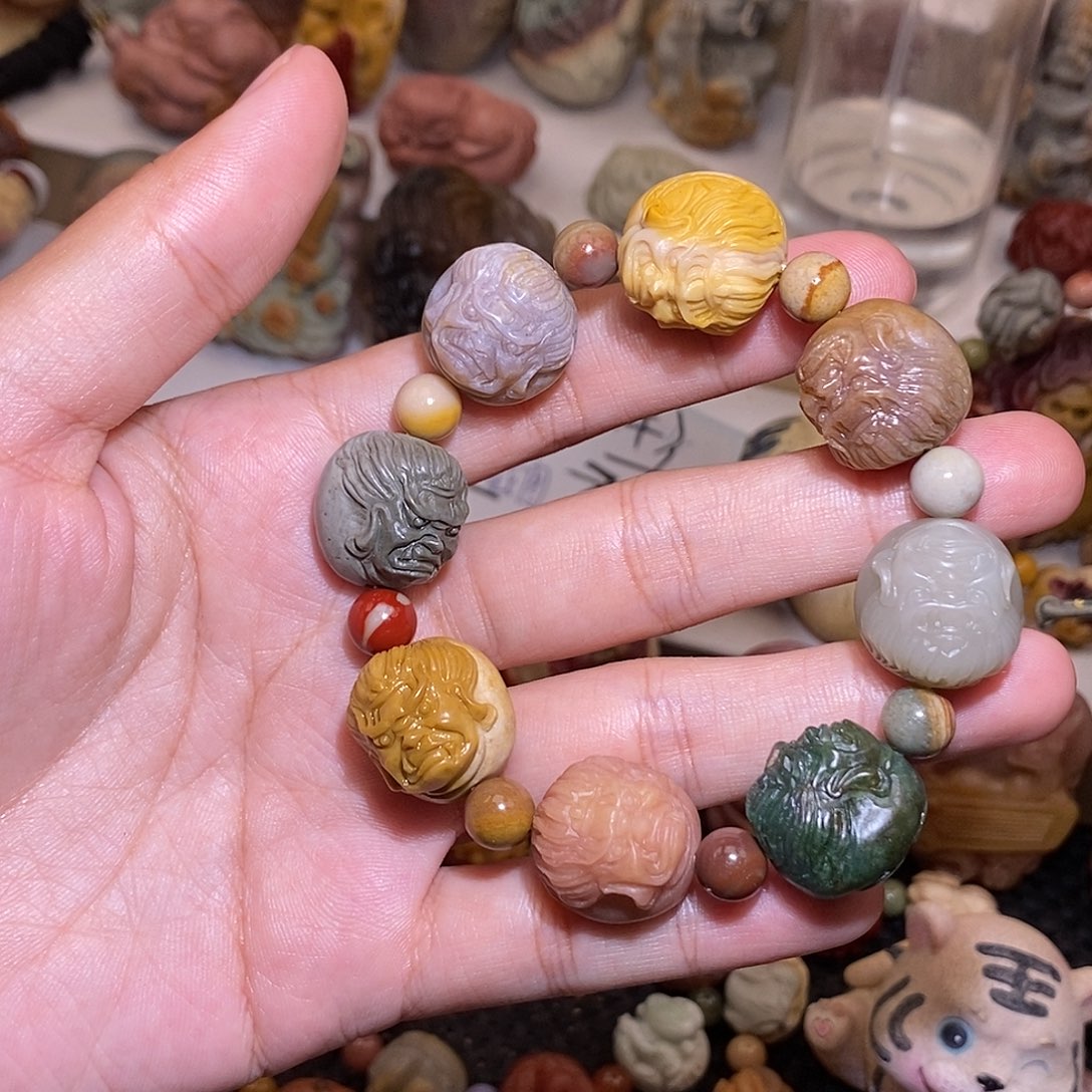 石英质玉（阿拉善玉）未镶嵌手链