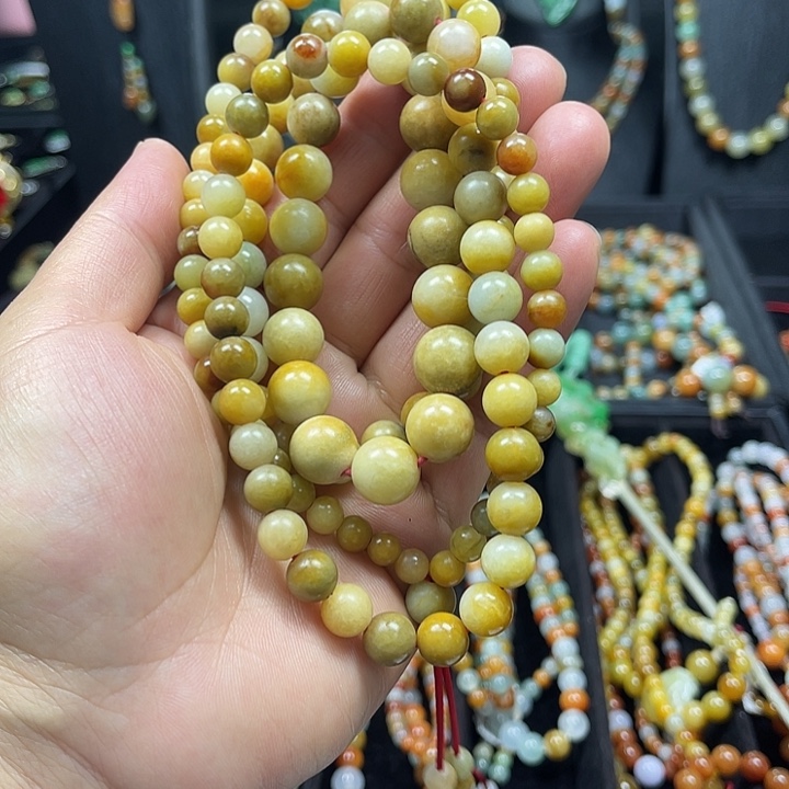 翡翠未镶嵌颈饰项链