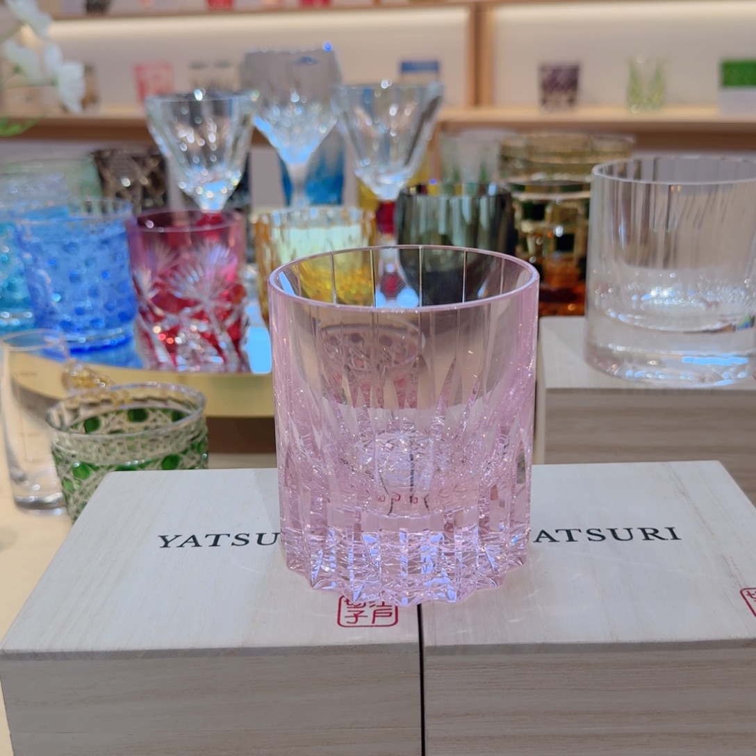 水晶玻璃手柄款粉色星芒