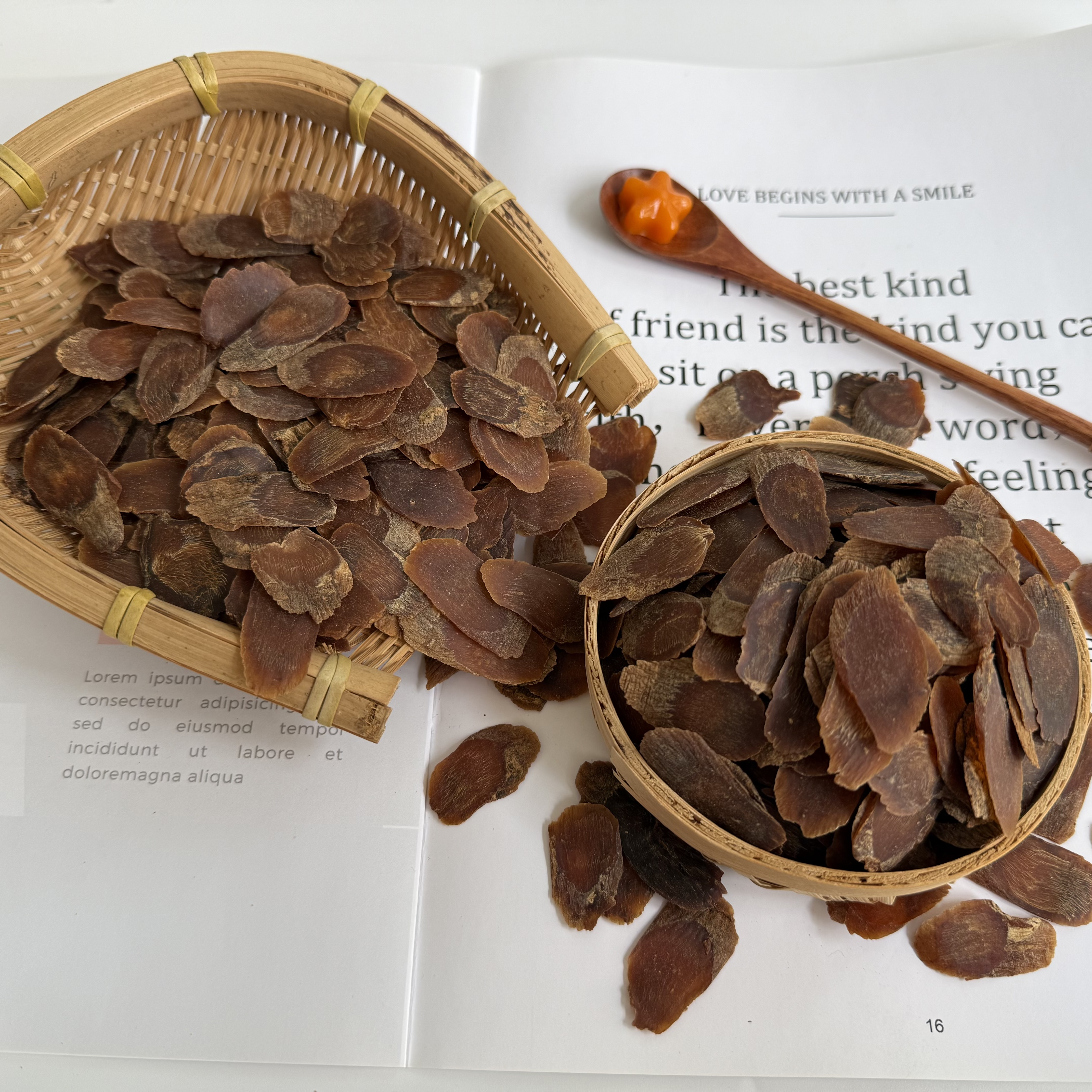 长白山足干无糖红参片泡水滋补佳品 1.2cm红参片