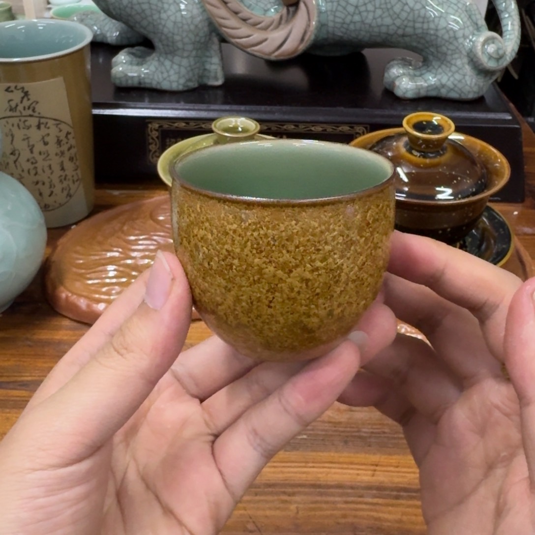 龙泉青瓷茶具微瑕7916