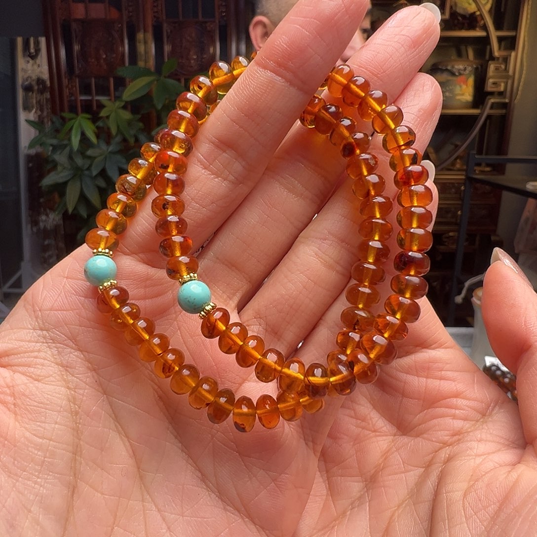 琥珀未镶嵌裸石抚顺琥珀10487-2六