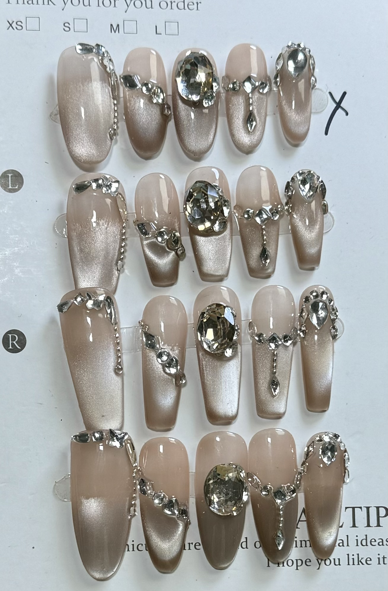 晚棠手工穿戴甲两单包邮c803