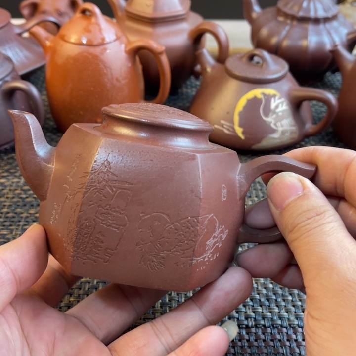 紫砂茶壶孤品紫砂壶