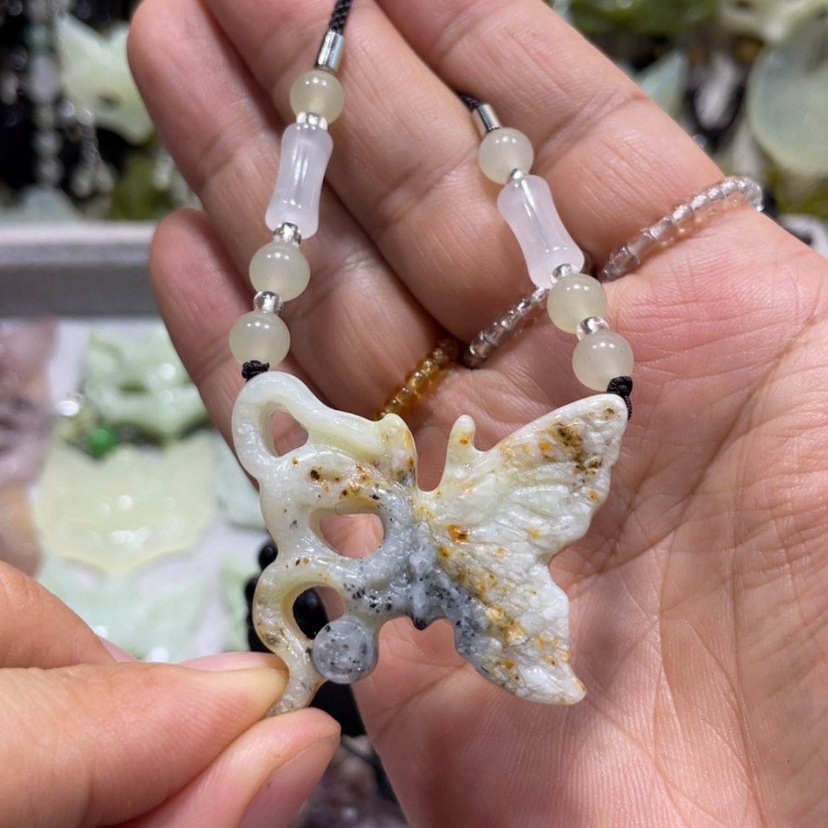 【闪购商品】岫玉颈饰未镶嵌57吊坠