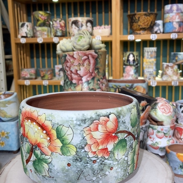 红陶景德镇艺术手绘作品