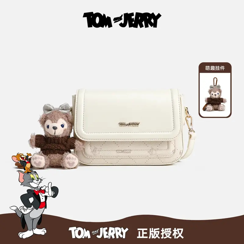 【Tom and Jerry】2025新款简约时尚印花单肩手提斜挎包