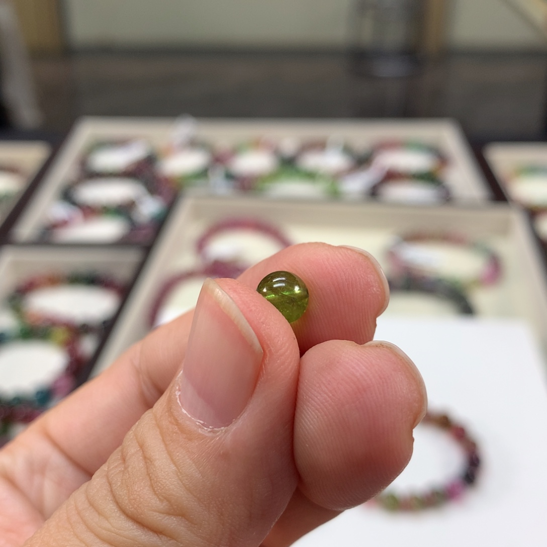 大***猪碧玺手链未镶嵌6.6左右