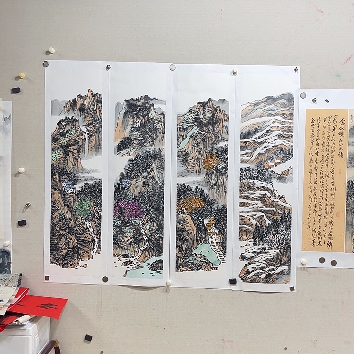 用***3姜奇老师山水作品