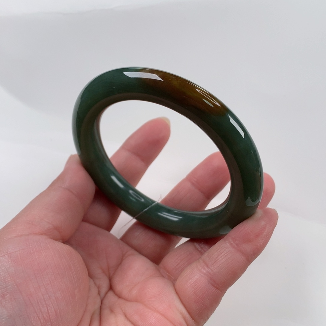 和田玉手镯未镶嵌59_60口径