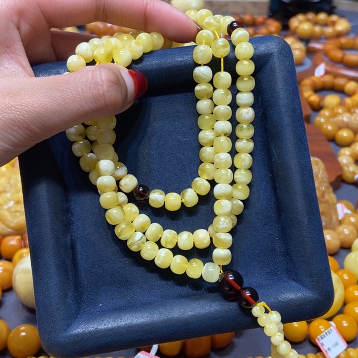 琥珀手链未镶嵌蜜蜡