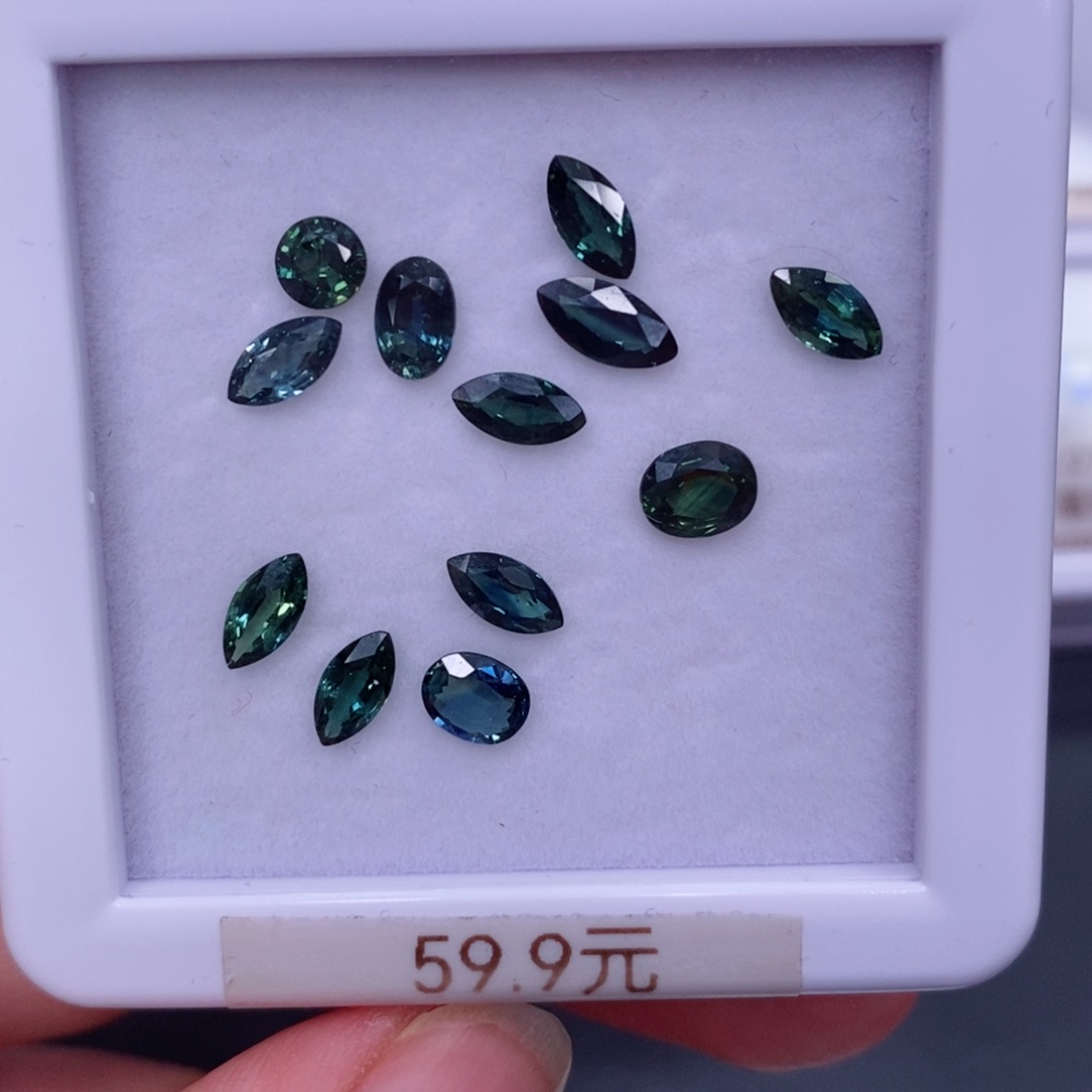 裸石蓝宝石59.9一粒，仅供展示，挑好上定向