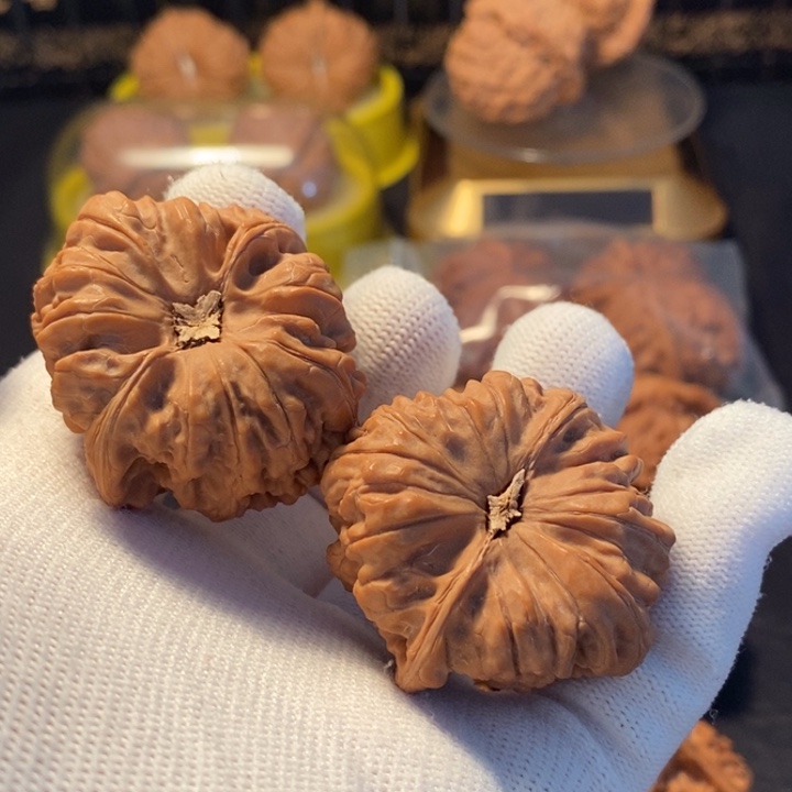 文玩核桃吊坠凹底