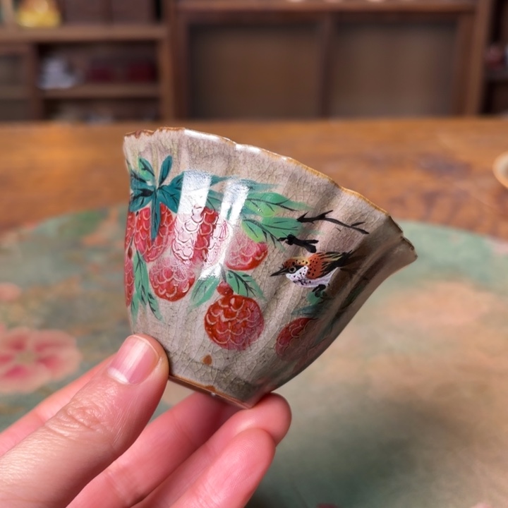 M***^柴烧出纯手工手绘陶瓷